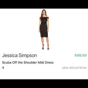 Jessica Simpson - Black Midi Dress